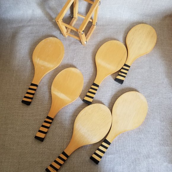 Vintage Tennis Rackets Coasters Set - Picture 6 of 7